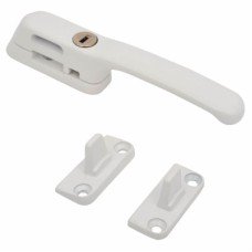 Fab & Fix Craftsman Locking Casement Window Fastener - Reversible - White