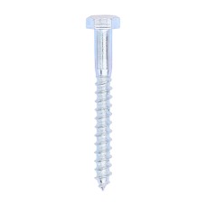 8.0 x 70 Coach Screws - Hex - Zinc (100PC)