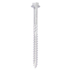 10.0 x 100 Heavy Duty Timber Screws - Hex - Exterior - Silver (10PC)