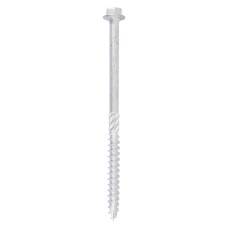 10 x 130 Heavy Duty Timber Screws - Hex - Exterior - Silver (10PC)
