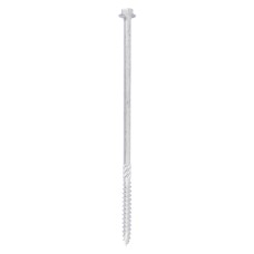 10 x 160 Heavy Duty Timber Screws - Hex - Exterior - Silver (10PC)