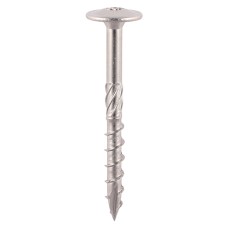 8.0 x 125 Timber Frame Construction & Landscaping Screws - Wafer - A2 Stainless Steel (20PC)
