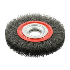 150mm Wheel Brush with Plastic Reducer Set - Crimped Steel Wire 