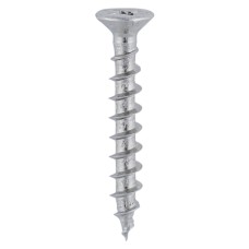 4.3 x 20 Window Fabrication Screws - Countersunk with Ribs - PH - Single Thread - Gimlet Tip - Stainless Steel (1000PC)