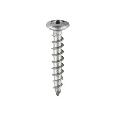 4.3 x 25 Window Fabrication Screws - Friction Stay - Shallow Pan Countersunk - PH - Single Thread - Gimlet Tip - Stainless Steel (1000PC)