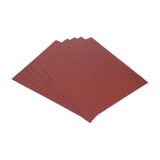 230 x 280mm Sanding Sheets - 80 Grit - Red (5PC)
