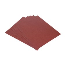230 x 280mm Sanding Sheets - 120 Grit - Red (5PC)