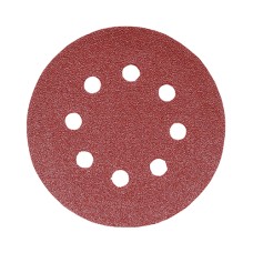 125mm Random Orbital Sanding Discs - 120 Grit - Red (5PC)