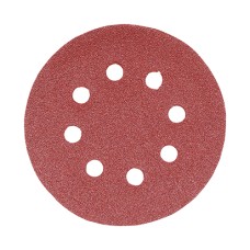 125mm Random Orbital Sanding Discs - 80 Grit - Red (5PC)