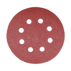 125mm (80/120/180) Random Orbital Sanding Discs - Mixed - Red (5PC)