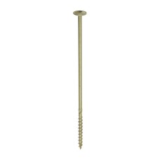 8.0 x 250 Timber Frame Construction & Landscaping Screws - Wafer - Exterior - Green Organic (50PC)