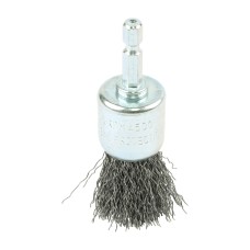 25mm Drill End Brush - Crimped Steel Wire 