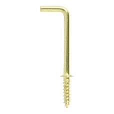 25mm Cup Hooks - Square - Electro Brass (16PC)