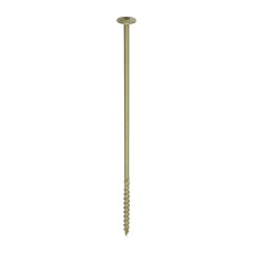 8.0 x 275 Timber Frame Construction & Landscaping Screws - Wafer - Exterior - Green Organic (25PC)