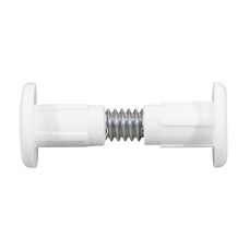 28mm Plastic Cabinet Connector Bolts - White (4PC)