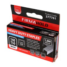 8mm Heavy Duty Staples - Chisel Point - A2 Stainless Steel (1000PC)
