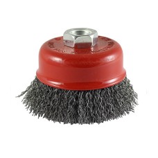 50mm Drill Cup Brush - Crimped Steel Wire 