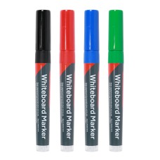 Fine Tip Four Pack Whiteboard Markers - Fine Tip - Mixed Colours (4PC)