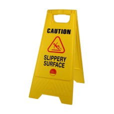 610 x 300 x 30 A-Frame Safety Sign - Caution Slippery Surface 