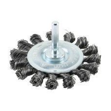 75mm Drill Wheel Brush - Twisted Knot Steel Wire 