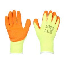 Large Eco-Grip Gloves - Crinkle Latex Coated Polycotton 