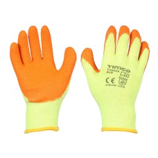 Medium Eco-Grip Gloves - Crinkle Latex Coated Polycotton 