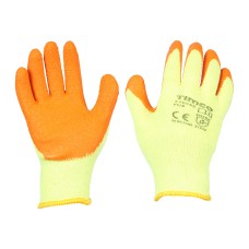 Medium Eco-Grip Gloves - Crinkle Latex Coated Polycotton - Multi Pack (12PC)