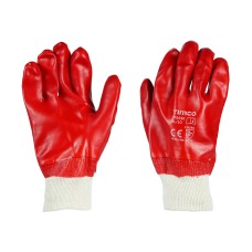 X Large PVC Gloves - PVC Coated Cotton Interlock 
 