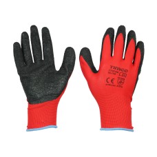 X Large Light Grip Gloves - Crinkle Latex Coated Polyester 
