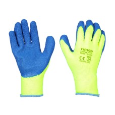 X Large Warm Grip Gloves - Crinkle Latex Coated Polyester 
