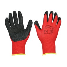 Medium Light Grip Gloves - Crinkle Latex Coated Polyester 
