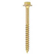 8.0 x 40 Advanced Coach Screws - Hex Flange - Yellow (50PC)