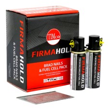 16g x 32/2BFC FirmaHold Collated Brad Nails & Fuel Cells - 16 Gauge - Angled - Galvanised (2000PC)