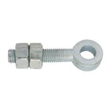 M12 x 100 Adjustable Gate Eyes with Nuts - Zinc 