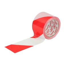 100m x 70mm Barrier Tape - Red & White 