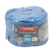 6mm x 30m Polypropylene Rope - Blue - Coil 