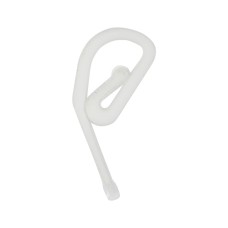   Plastic Curtain Hooks - White (35PC)