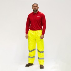 X Large Hi-Visibility Elasticated Waist Trousers - Yellow 