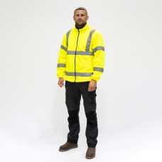 Large Hi-Visibility Fleece Jacket - Yellow 