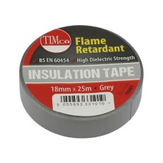 25m x 18mm PVC Insulation Tape - Grey (10PC)