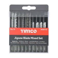 Mixed Mixed Jigsaw Set - Wood & Metal Cutting - High Carbon Steel & HSS Blades (20PC)