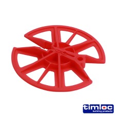 80mm Dia Insulation Retaining Discs - Red (250PC)