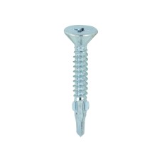 4.2 x 32 Metal Construction Timber to Light Section Screws - Countersunk - Wing-Tip - Self-Drilling - Zinc (200PC)
