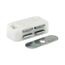 4kg Magnetic Catches - White (2PC)