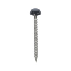 30mm Polymer Headed Pins - A4 Stainless Steel - Anthracite Grey (250PC)