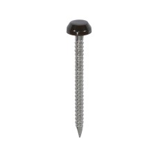 30mm Polymer Headed Pins - A4 Stainless Steel - Mahogany (250PC)