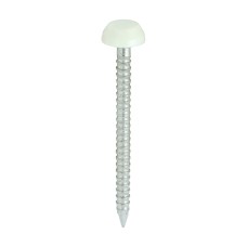 30mm Polymer Headed Pins - A4 Stainless Steel - Cream (250PC)