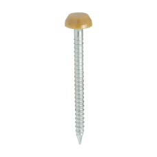 30mm Polymer Headed Pins - A4 Stainless Steel - Oak (250PC)