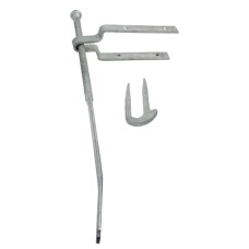 610mm Spring Gate Fastener Set With Staple Catch - Hot Dipped Galvanised 
