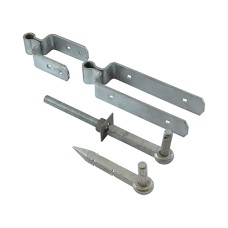 300mm Standard Double Strap Hinge Set - Hot Dipped Galvanised 